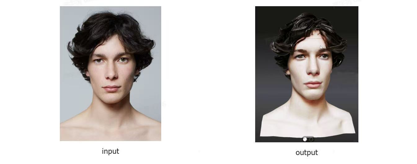 AI-generated 3D portrait head created from a single photo using Hitem3D with print-grade geometry and realistic facial detail