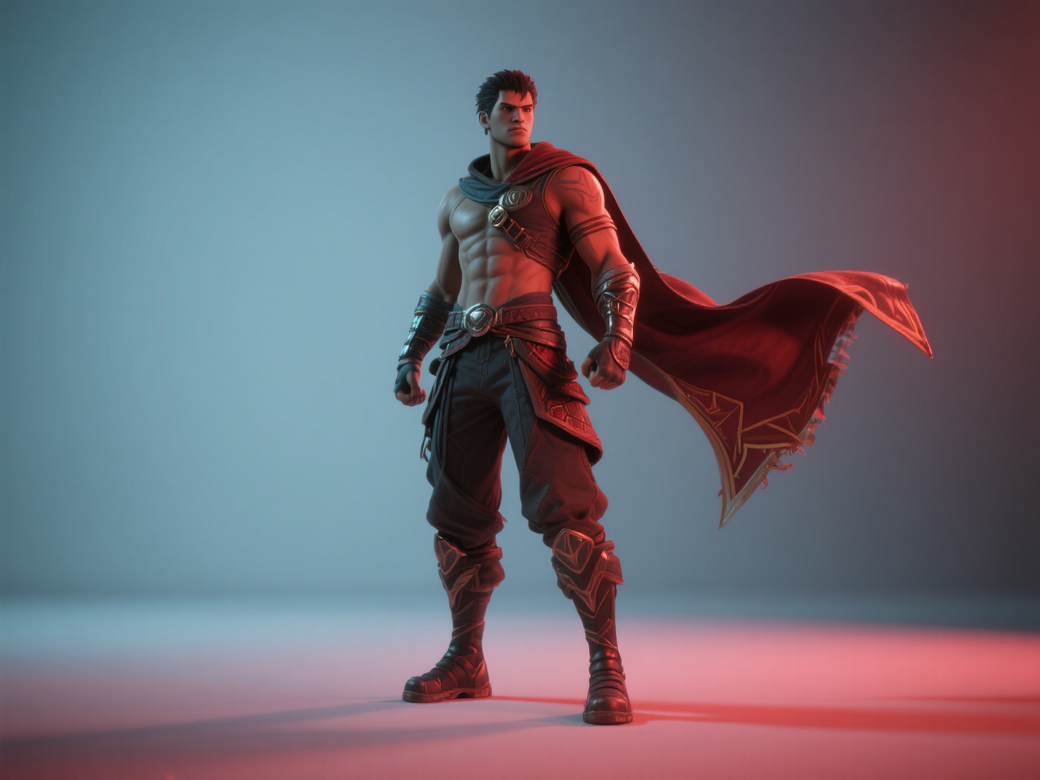 Photorealistic 3D render of a vibrant game character showcasing design principles for 2026