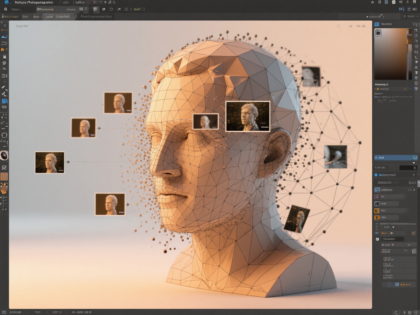 Photogrammetry workflow from photos to point cloud to mesh to textured 3D model
