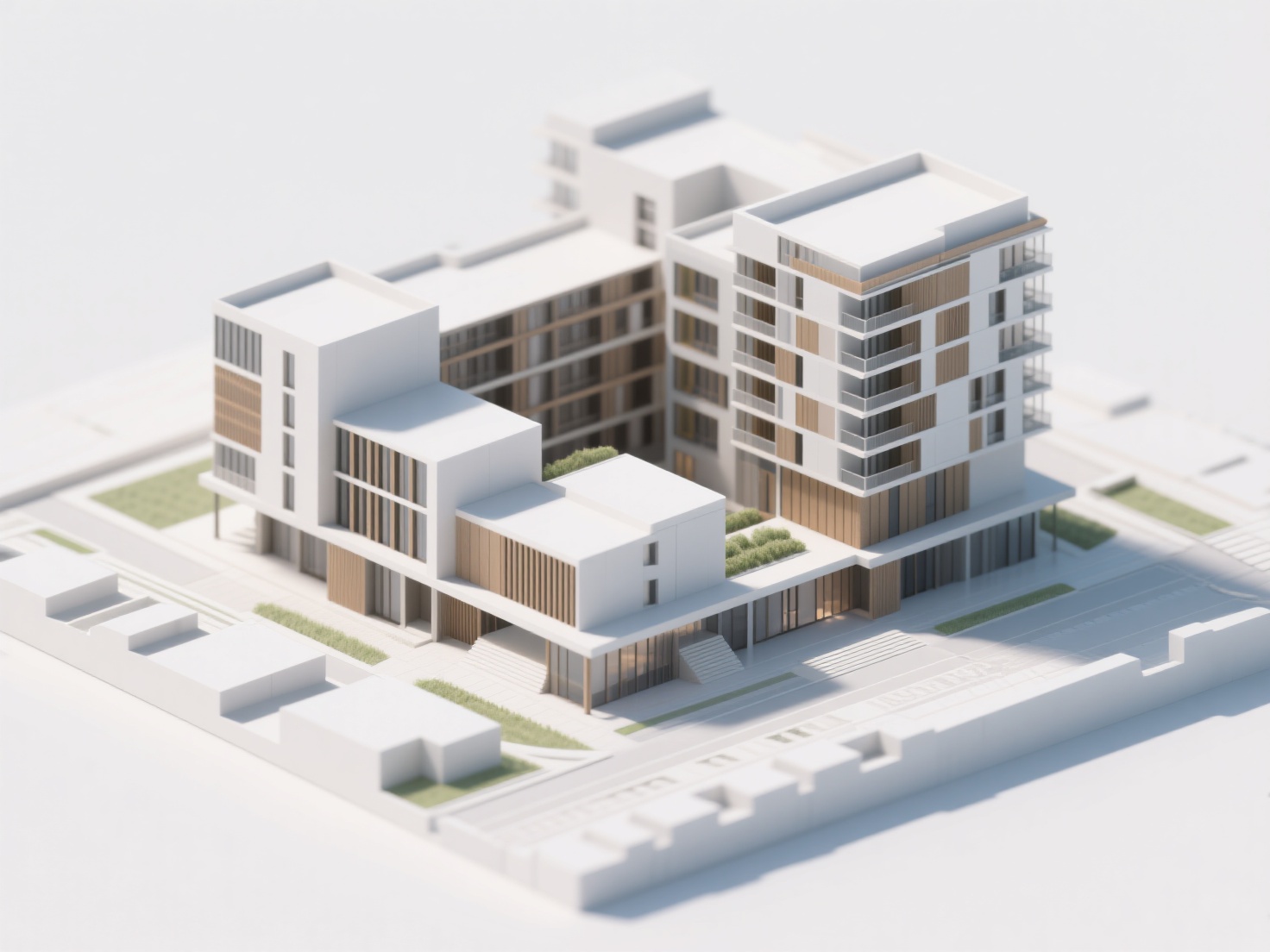 Detailed 3D architectural model showing SketchUp tools and layered modeling workflow for beginners