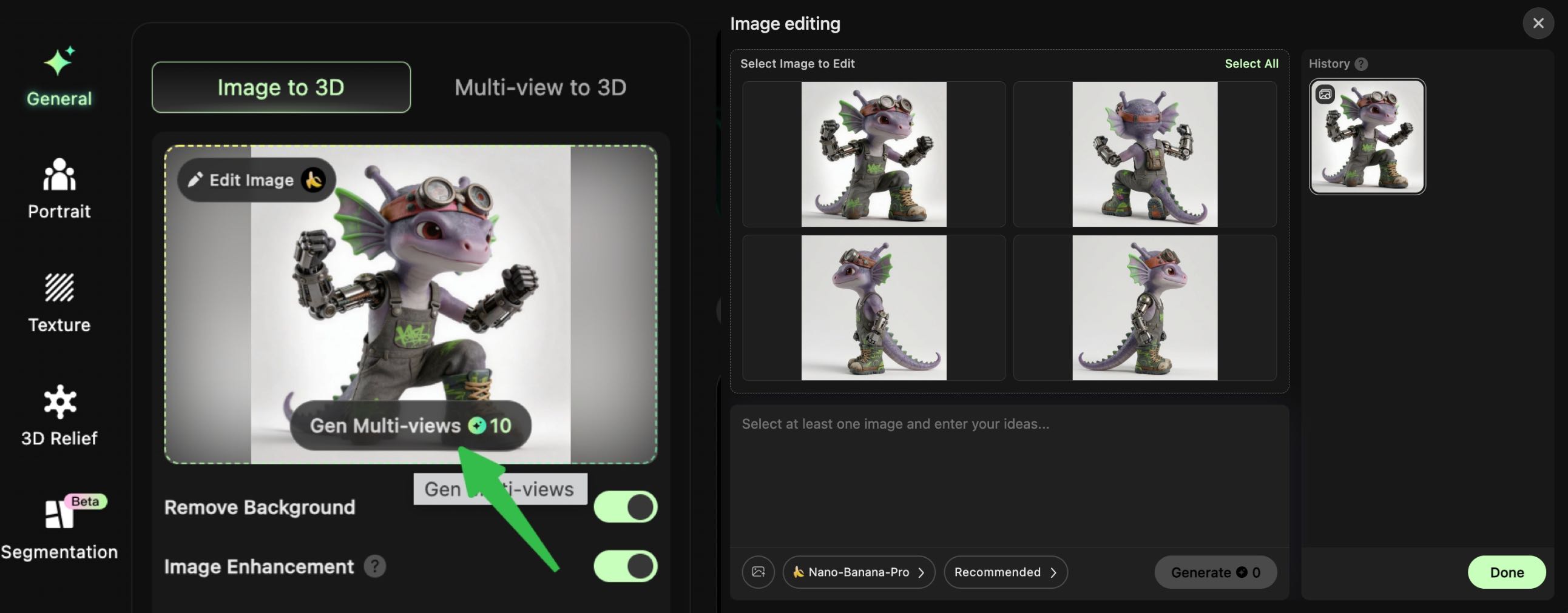 Automatic-multi-view-generation